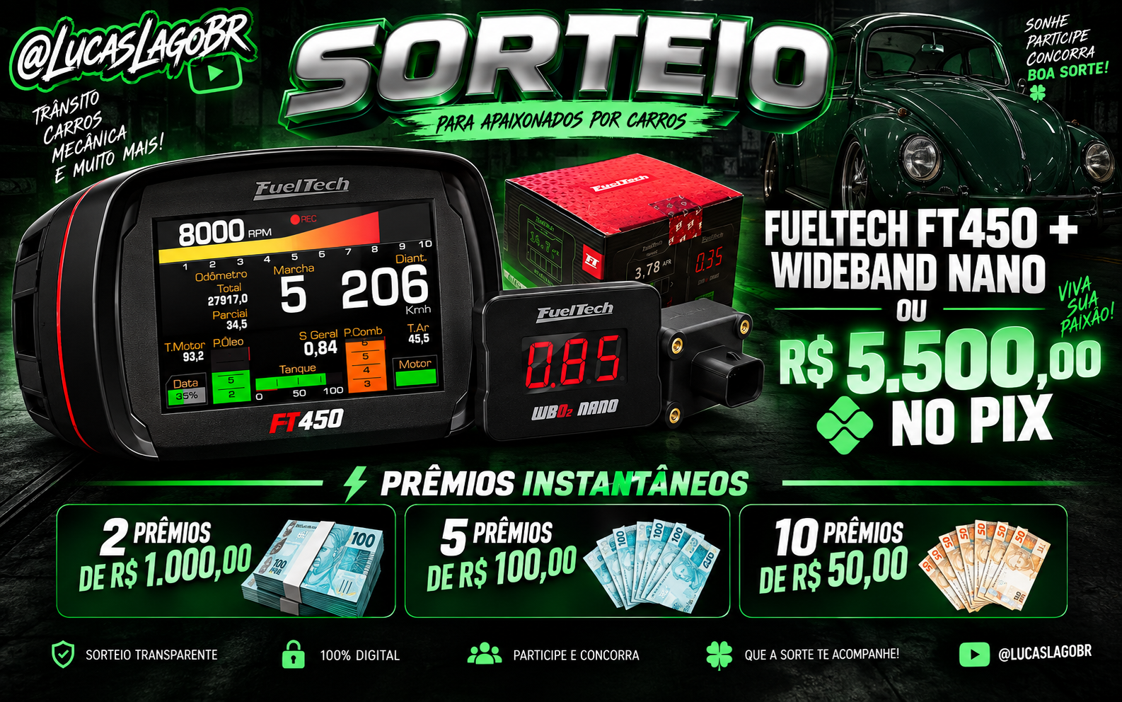 KIT FUELTECH FT450 + WIDEBAND NANO